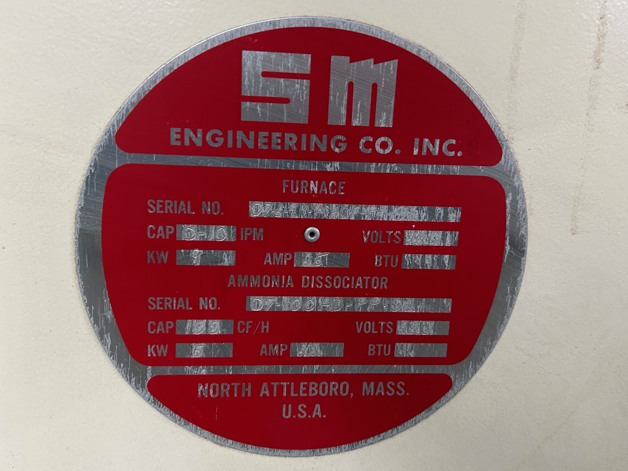 Used SM Engineering Mini Six Belt Annealing Soldering Furnace with Ammonia Dissociator