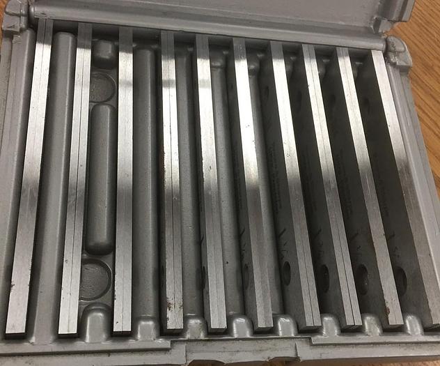 Used 2205-700 Brown & Sharpe 1/4″ Super Precision Parallels 9 Pair, Model # 599-921-4