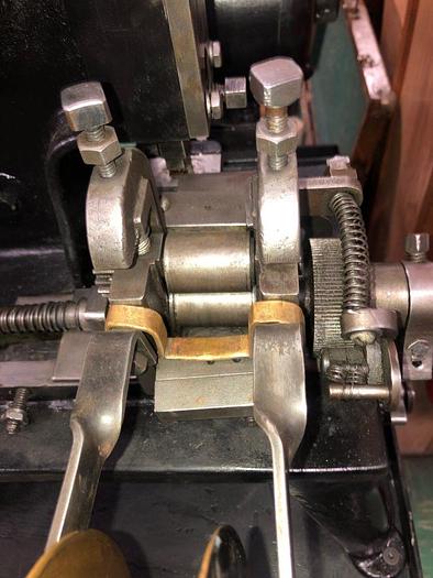 Used 3398-385 Wm.H.Baker Antique Blanking Press with Mechanical Indexing Roll Feed – Circa 1890