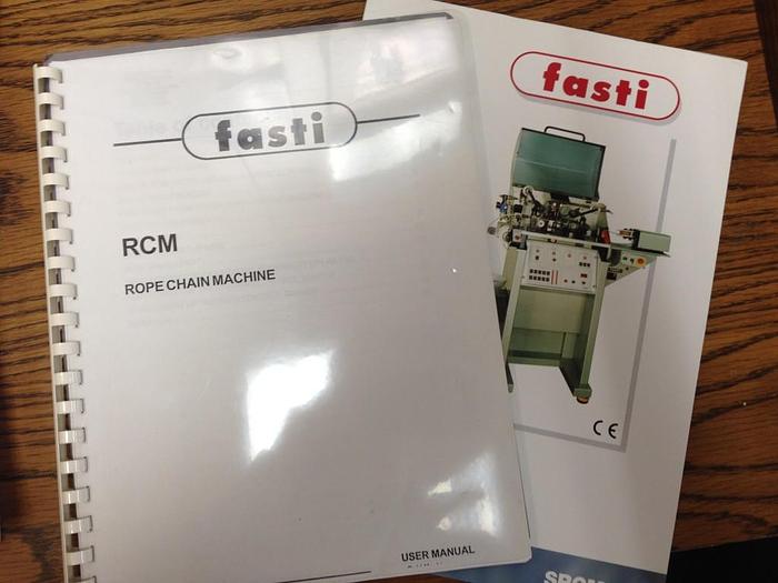 Used 7306-100 FASTI-TYPE AND FASTI RCM HAND MADE ROPE CHAIN BY MACHINE MANUFACTURING CELL