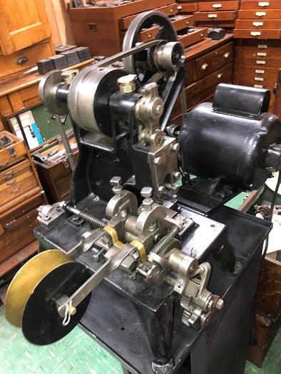 Used 3398-385 Wm.H.Baker Antique Blanking Press with Mechanical Indexing Roll Feed – Circa 1890