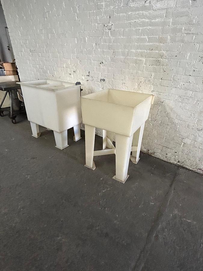 Used Polypropylene Counter Flow Dual Rinsing Tank Wet & Dry Tank