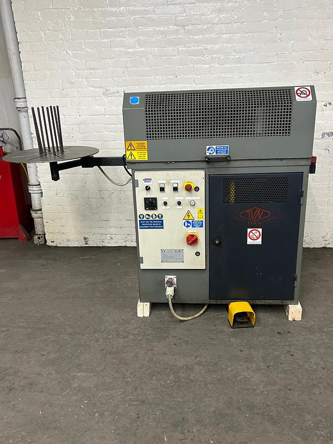 Used TVN Model T2/P Two Passages Bull Block Wire Drawing Machine, 5mm Max Gold Wire Input