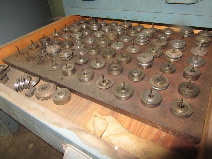 Used 9127-150 Antique Vintage Turks Head Engraved & Forming Rolls Collection of 1,750