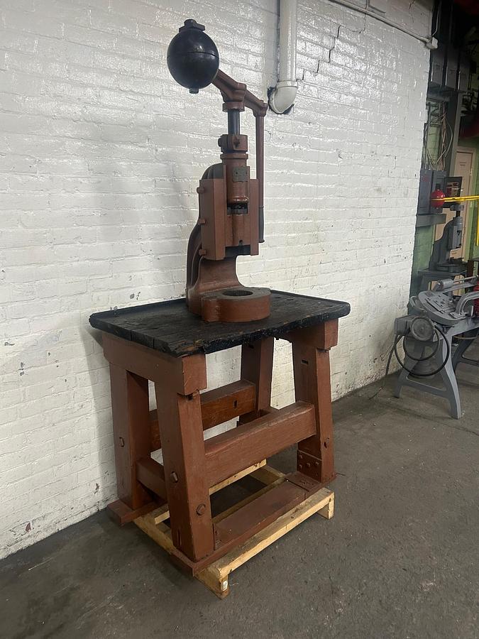 Used J. Mc. Williams #3 Antique Screw Press / Fly Press Year of MFG 1869