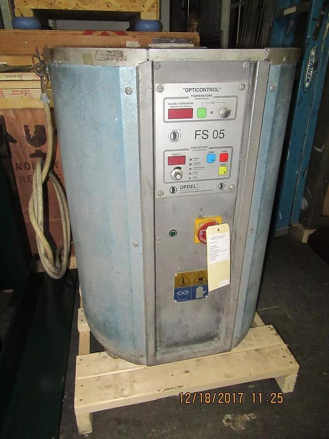 Used OPDEL 6 KG Induction Melter Melting Oven Furnace, Gold, Silver