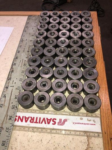 Used 3047-140 Lot of 50 Tungsten Quality Carbide Medium-Size Wire and Tube Drawing Dies