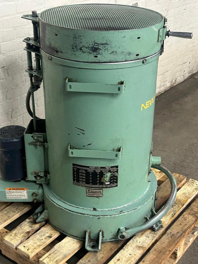 Used  New Holland Model K-90 18″ x 18″ Centrifugal Dryer / Chip Wringer