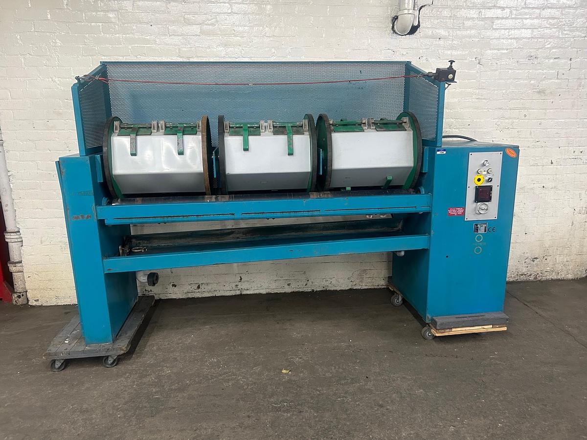 Used Dreher VT3 Wet Processing Three Barrel Finishing Machine, Technology for Delicate Parts