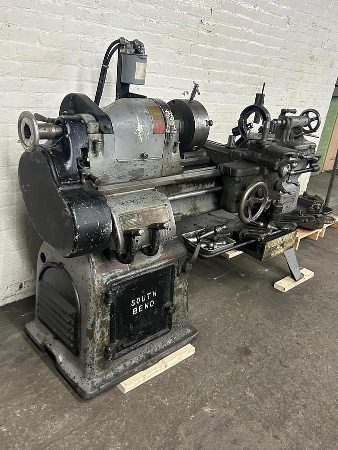 Used South Bend 18"X38" Heavy Duty Precision Lathe Model CL8140C W/ Taper Attachment & Tooling