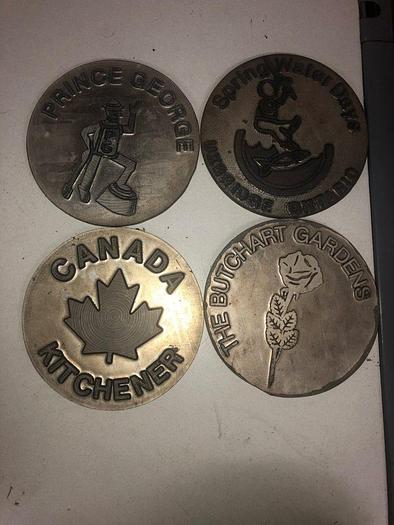 Used 3445-700 Assorted Group Lot of 50 Antique Mixed Master Brocading Templates -Magnesium Metal Material