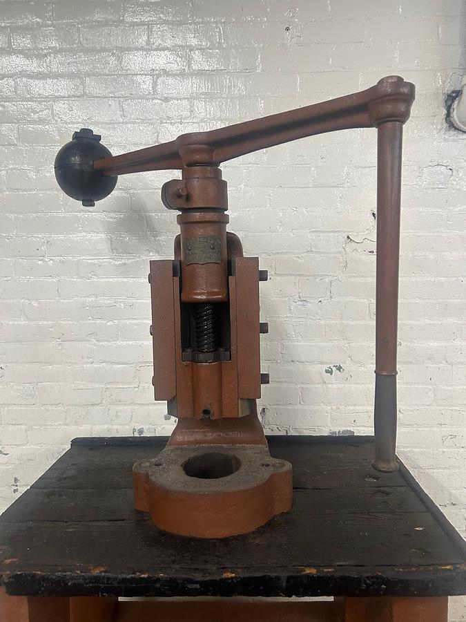 Used J. Mc. Williams #3 Antique Screw Press / Fly Press Year of MFG 1869