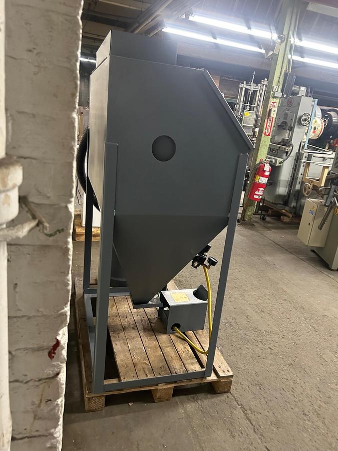 Used Trinco Master Model 36 Cabinet Sandblaster with BP2 Dust Collector