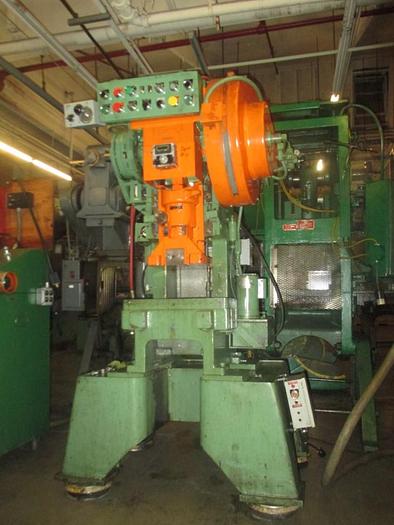Used 1680-230 Perkins 15 Ton HIGH SPEED Straight Side Gap Frame Flywheel Power Press, Model 15-S