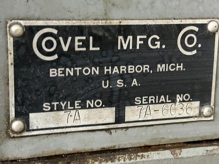 Used 5297-420 Covel Excel 6″x12″ Surface Grinder Model 7A with Magnetic Chuck