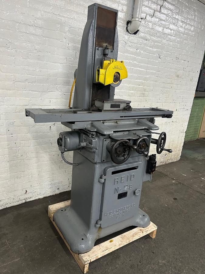 Used  Reid No. 2-B 6"X 18" 3Ph Reciprocating Grinder with B&S Magnetic Chuck