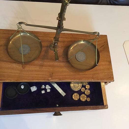 Used 1596-385 Antique Troemner Type Balance Beam Scale