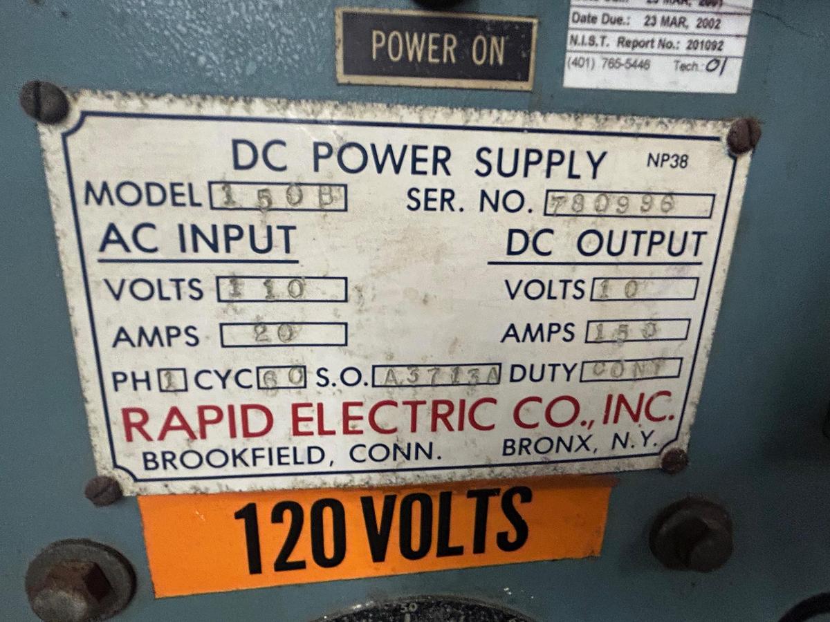 Used Rapid Power Technologies-Electroplating Rectifier for Industrial Metal Finishing