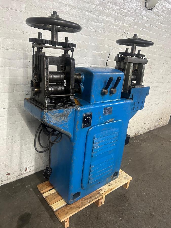 Used I.M.O.V Double-Sided Plate and Wire Power Rolling Mill for Gold, Silver, Italian Made