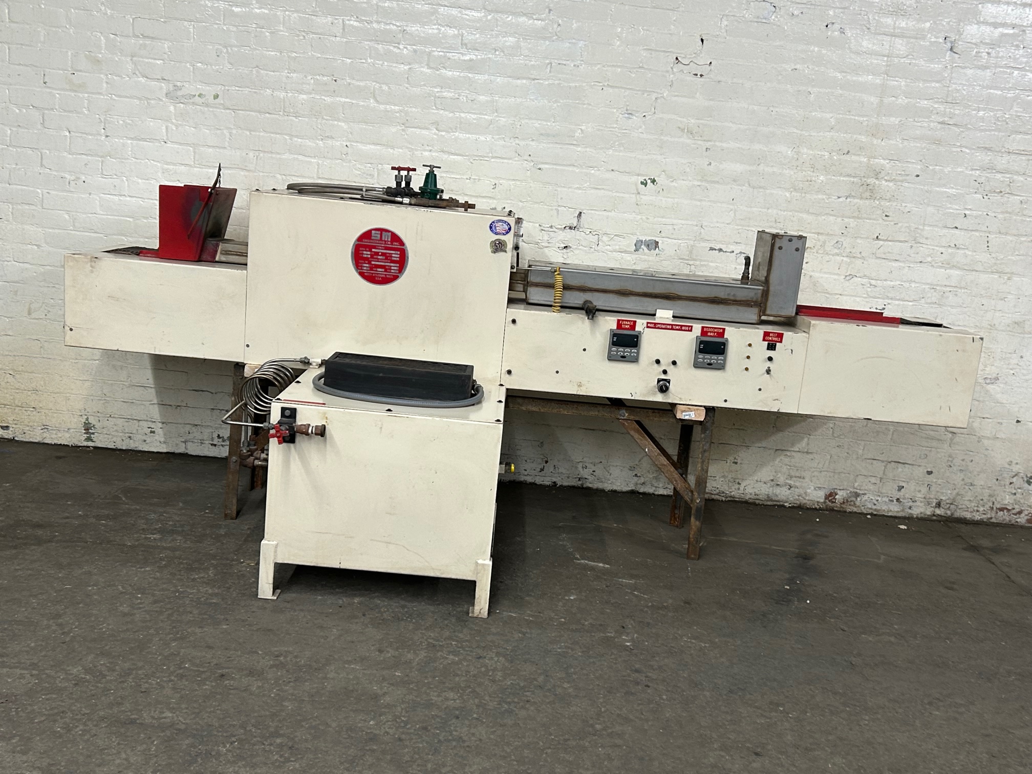 Used SM Engineering Mini Six Belt Annealing Soldering Furnace with Ammonia Dissociator