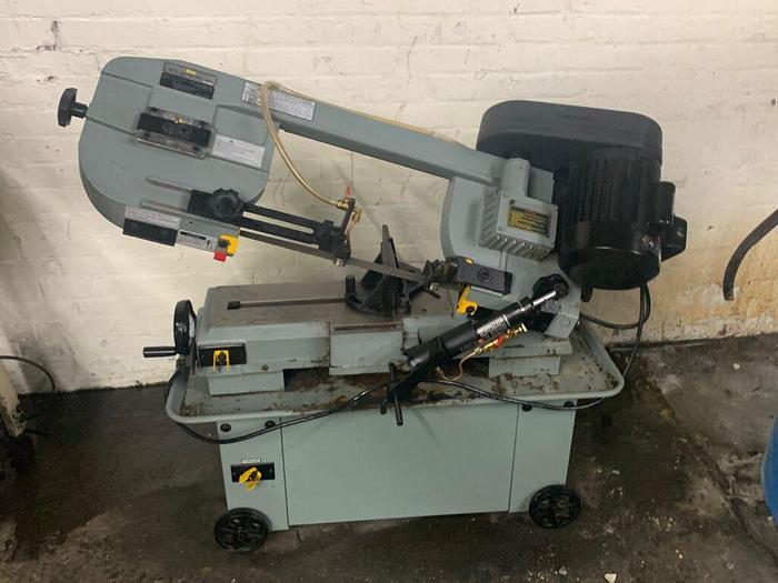 Used 5972-600 Enco 7″ x 12″ Manual Combo Horizontal & Vertical Bandsaw, Coolant System, New 2004