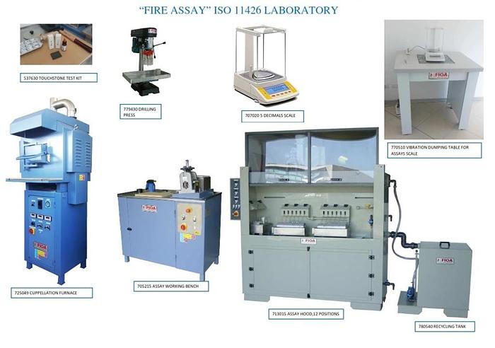 Used Complete Fire Assay Laboratory by Cupellation