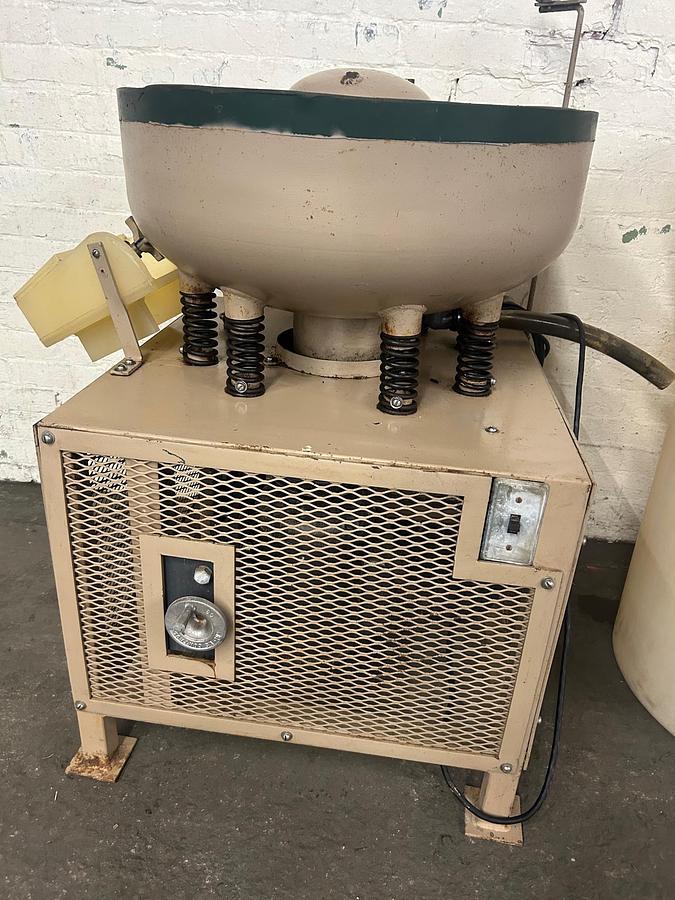 Used Mirro-Brite Vibratory Finishing Machine, Model #MB-150 with Flow-Through Water System