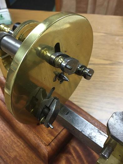 Used 5679-385 Antique Watchmaker’s Bench Lathe – Switzerland, Circa 1860