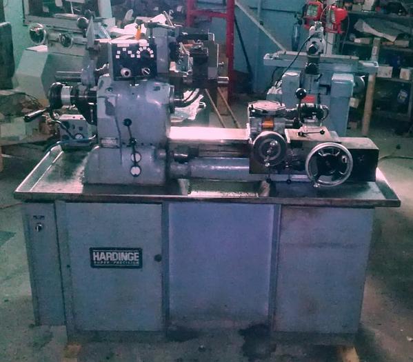 Used Hardinge Model HC Super Precision Lathe with Threading Attachment