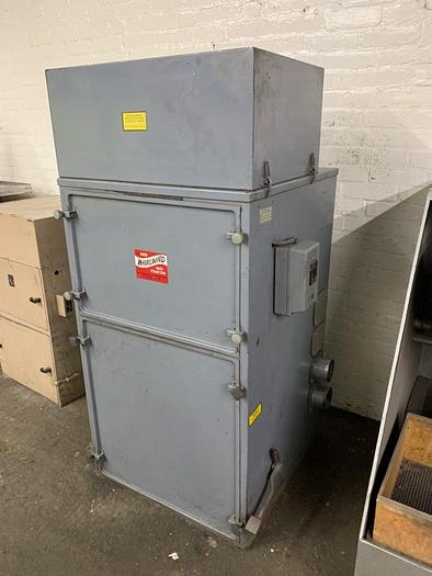 Used 4479-550 I SHOR (Torit Type) Whirlwind Model #4, 3HP Cabinet Dust Collector With Silencer