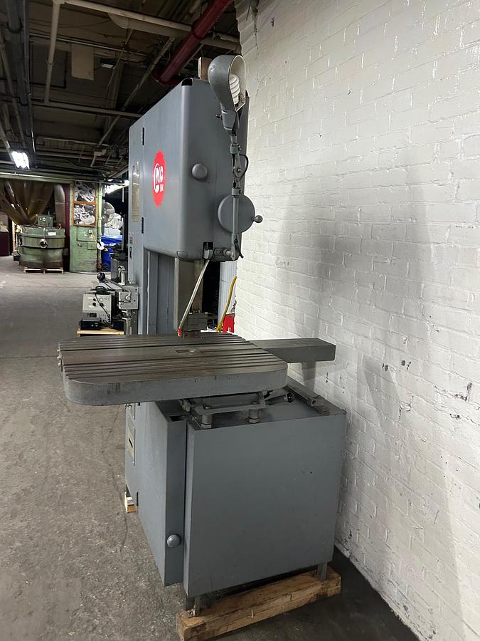Used Grob 4V-18 Heavy Duty 18" Vertical Bandsaw | Air-Hydraulic Feed | Blade Welder | 4-Speed