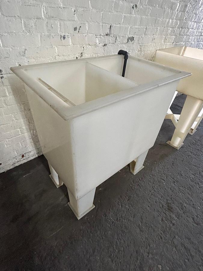 Used Polypropylene Counter Flow Dual Rinsing Tank Wet & Dry Tank