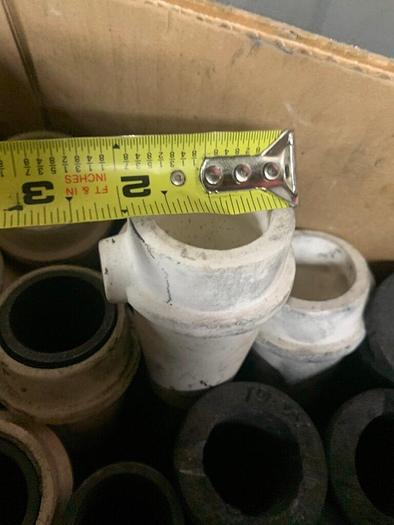 Used 5923-185 Manfredi Crucibles Set, Ceramic Sleeves, Graphite Liners for Induction Melting Gold/Silver Jewelry