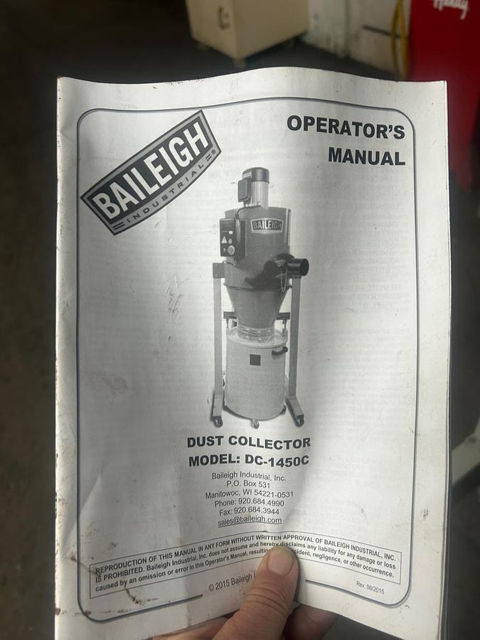 Used Dual Polishing Benches (4-Station System) with Baileigh DC-1450C 2HP Dust Collector