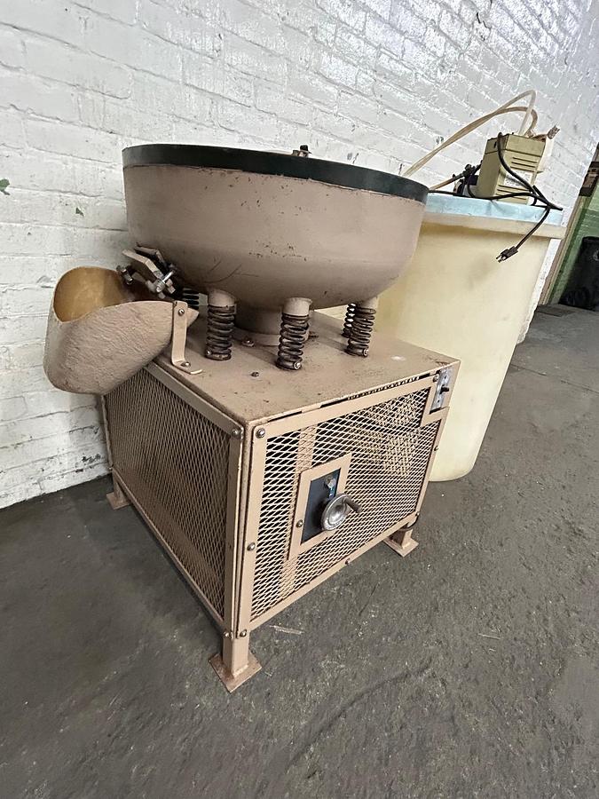 Used Mirro-Brite Vibratory Finishing Machine, Model #MB-150 with Flow-Through Water System