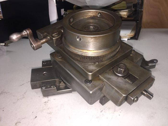 Used 2841-385 Antique MJ Brohen Brocading Ellipse Precision 360 Chuck/Vise & Oval Attachment