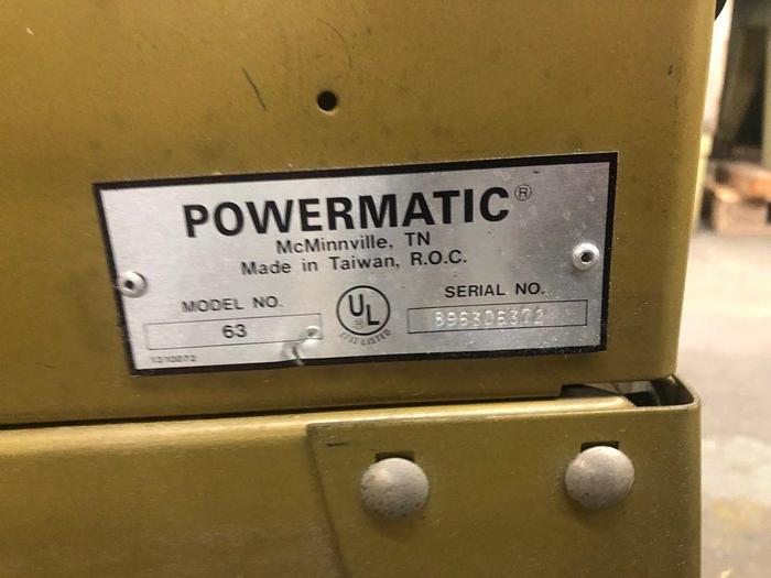 Used 3359-600 10″ Powermatic Artisan Table Saw 20″ x 27″ Model 63