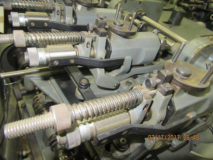 Used 7853-385 R. Gudel Type 30, 6-Position Semi-Automatic Ring/Band Brocading/Copy Engraving Machine