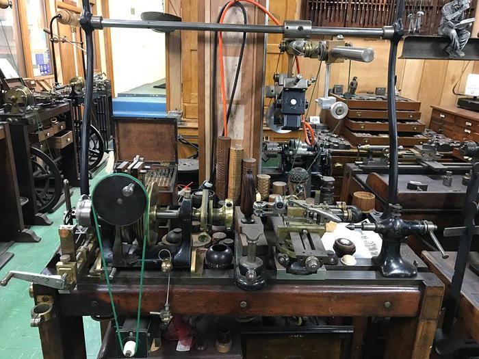 Used 9286-385 Antique Holtzapffel Ornamental Turning Lathe, Circa 1881