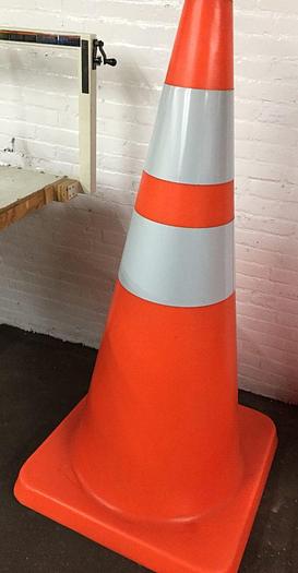 Used 3129-700 LOT of (6) Orange & Pink Oversized Traffic Safety Cones