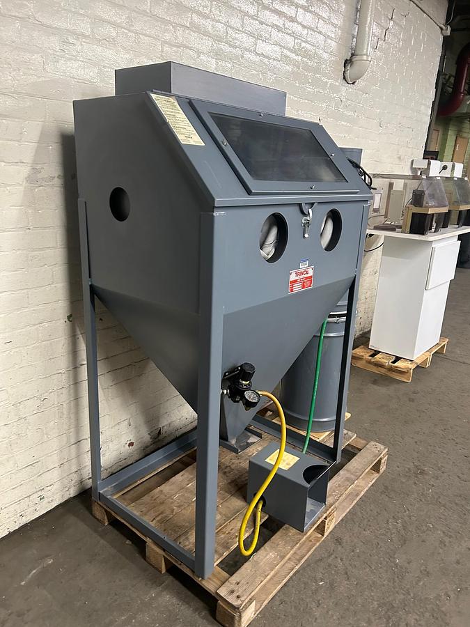 Used Trinco Master Model 36 Cabinet Sandblaster with BP2 Dust Collector