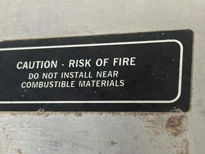 Used Burnout Furnace Oven Kiln 20" x 20" x 20"