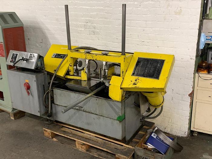 Used 4466-600 W.F. Wells 9″ x 18″ W-9 Double Column Horizontal Band Saw / Series 1- Hydraulic Control