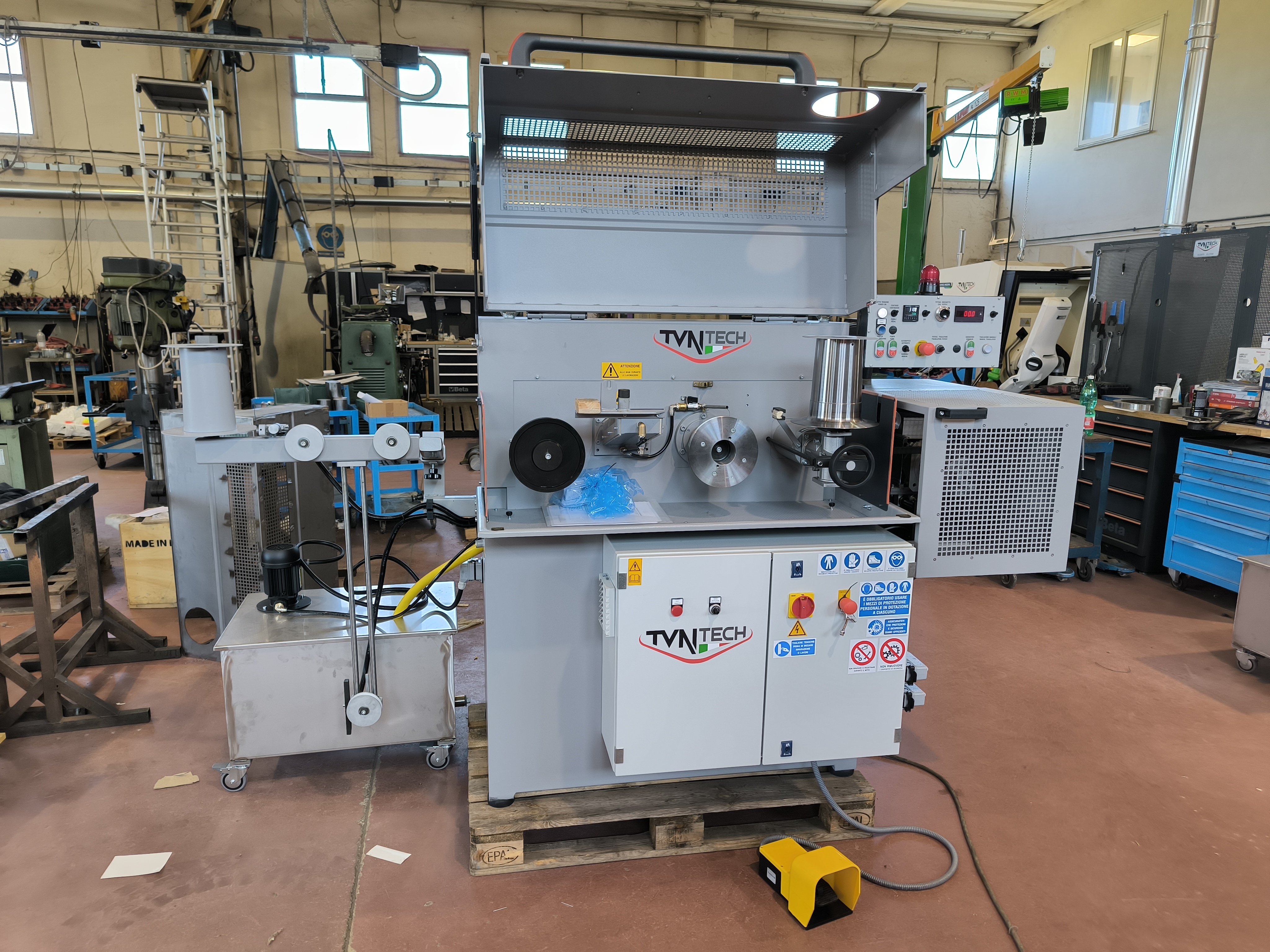 NEW Mod. T12/EX/C/BEL Twelve pass wire-drawing machine for capillary with linear electronic bobineur