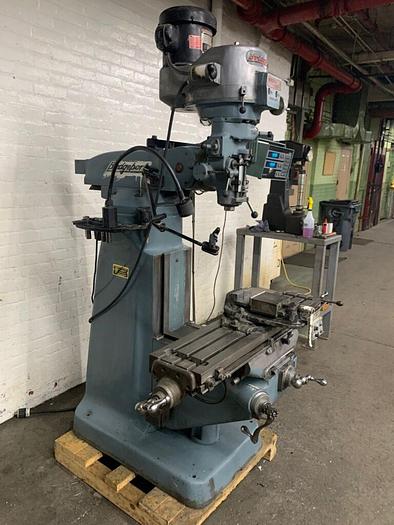 Used Bridgeport Series 1, 2HP Vertical Knee Mill with 6″ Vise & Acu-Rite 2-Axis DRO
