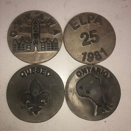 Used 3529-700 Assorted Group Lot of 50 Antique Mixed Master Brocading Templates – Brass, Bronze and Magnesium Material