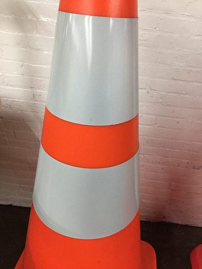 Used 3129-700 LOT of (6) Orange & Pink Oversized Traffic Safety Cones