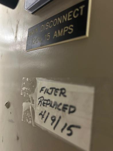 Used Pressure Blast Mfg Co. Model AA-33 Abrasive Blast Cabinet System with Blower