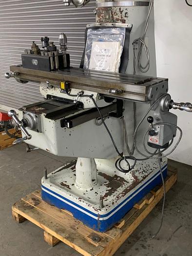Used Acra AM2V 3HP Variable Speed Vertical Milling Machine – Power Feed, DRO, Tooling, New 1996!