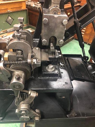 Used 3398-385 Wm.H.Baker Antique Blanking Press with Mechanical Indexing Roll Feed – Circa 1890